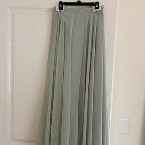 Mint Green Chiffon Maxi skirt